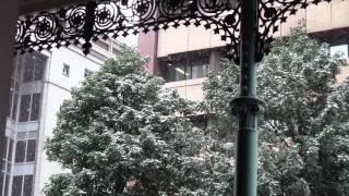 Rare Snow in Johannesburg Inner City, South Africa - 7 August 2012