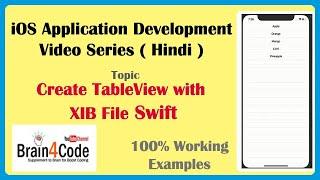 Create TableView with XIB File in Swift 5 XCode | Hindi | Easiesy Way to Create TableView in iOS.