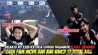 UHIGH NGAMUK 8 KILL SENDIRI !! Reaksi ryzen ketika geek WWCD 17 KILL | PMGC 2022