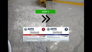 ASTC - Progrout Crack Repair 7001 Primer and 6009 Top Coat with Gray Pigment