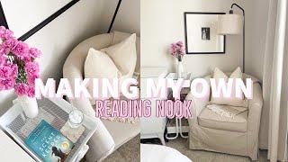 DECORATE A SMALL SPACE - HOW TO MAKE AN AFFORDABLE READING NOOK