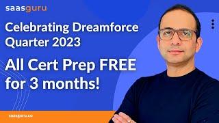 18+ Free Salesforce Courses | Celebrating Dreamforce 2023 Quarter | saasguru