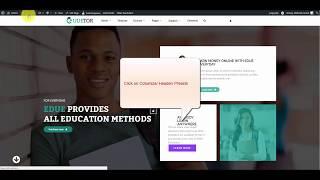 How to set header for site with Udetor - Premium LMS Education WordPress Theme 2