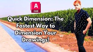 AutoCAD Quick Dimension: The Fastest Way to Dimension Your Drawings!