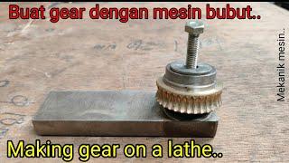 Buat Gear dan Ulir Persegi dengan Mesin Bubut | Making Gear & Square Threads on a Lathe