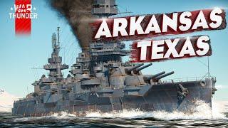 USS Texas и Arkansasв War Thunder 