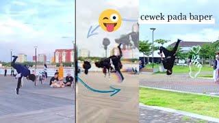 vidio salto yang viral di tiktok/aksi team parkour#terpopuler #shorts  #jedagjedug