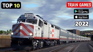 TOP 10 BEST TRAIN SIMULATOR GAMES FOR ANDROID & IOS 2024 |HIGH GRAPHICS|