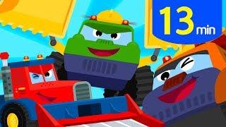 Best Mighty Car Songs 13m | Police Car Tractor + | Tidi Songs for Children TidiKids