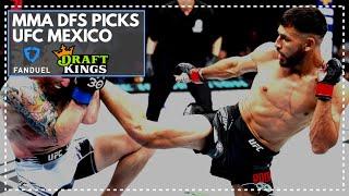 DraftKings MMA DFS: UFC Mexico Best Bets, Picks, Lineup Advice, FanDuel - February 24