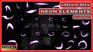 Top 50 green screen Neon Line elements and neon effects download free 2021Neon Elements green screen