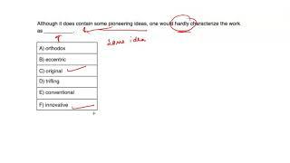 GRE Sentence Equivalence Solution-05