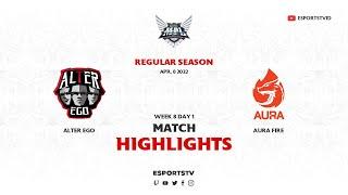 Alter Ego vs Aura Fire HIGHLIGHTS MPL ID S9 | Aura vs AE ESPORTSTV