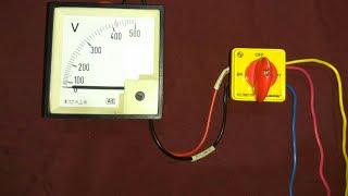 Voltmeter Selector Switch working and Wiring in Hindi By Electric Guru