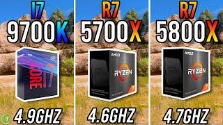 i7 9700k vs Ryzen 7 5700X vs Ryzen 7 5800X