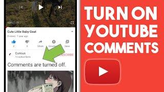 How to Turn On Comments on Youtube From Phone (2021) | Enable Comments on Youtube Channel Videos