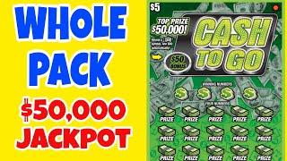 $5X60 CASH TO GO MD LOTTERY SCRATCH OFF TICKETS FULL PACK #scratchers