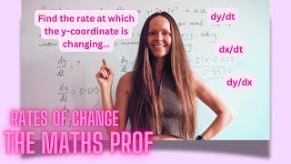 The Maths Prof: Rates of Change, Derivatives (part 1)