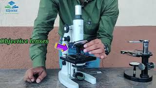 study the part of microscopes || compound microscope and simple microscope #bio   @a2zpractical991