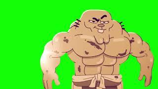 Muscular Richard Watterson Walking - Green Screen