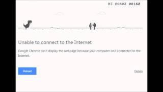 Unable To Connect To The Internet: The Dinosaur Game!