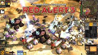 Red Alert 3 Corona MOD Celestial Empire  | A Super Tough PVE Fight | Qinglong Core Ship in Action!