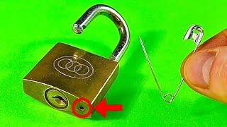 3 ways to open a lock / How to open a lock without key