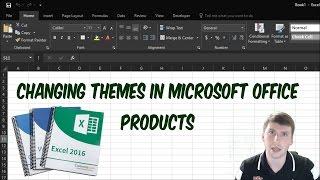 How To Change The Theme On Microsoft Office Products 2016 Dark Theme