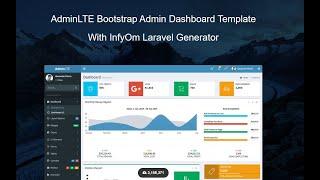 Adminlte 3 in Laravel | infyom Laravel generator