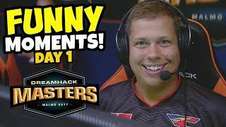 FUNNY MOMENTS! - DreamHack Malmö 2017 DAY 1