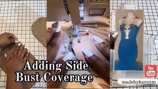 Adding Side Bust Coverage to a Dress