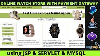 Online Shopping Web Application Project in Java | JSP & Servlet Project | PayPal Integrated Project