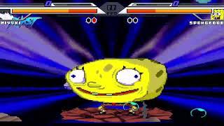 NICK54222 MUGEN: Miyuki Shiba (me) VS SpongeBob SquarePants (FelixMario2011)