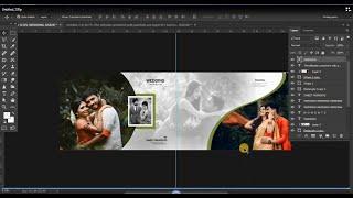 wedding album design 12x36 in photoshop tutorial how to create wedding album design #albumdesigning