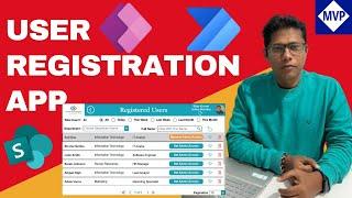 Download User Registration Power Apps App | Power Apps Canvas Example FREE Download