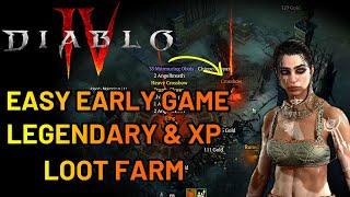 Diablo 4 Easy Early Game Legendary Loot Farm - Fast Easy Loot - Works At Any Level