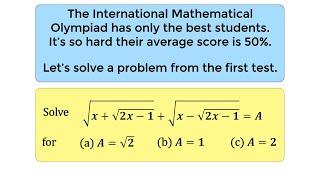 60 years ago this question was on the International Mathematical Olympiad