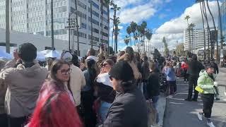 Jonas Brothers Walk of Fame Ceremony is super crowded