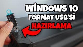 Windows 10 format atma usb | Format usb si hazırlama