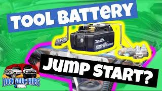 Tool Battery Car Jump Start?