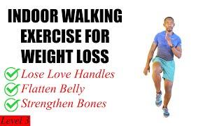 30-Minute Indoor Walking Exercise for Weight Loss - Lose Love Handles