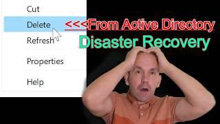 Computer and User Deleted from Active Directory, how to recover from a computer disaster.