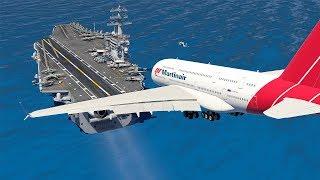 WORLD'S HEAVIEST A380 Landing On Aircraft Carrier | X-Plane 11