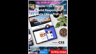 Flexbox CSS Crash Course: Master Responsive Layouts Like a Pro in 2025!