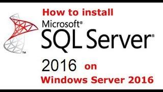 Step by Step Guide To Install SQL Server 2016