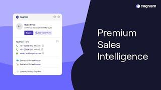 Cognism - Premium Sales Intelligence