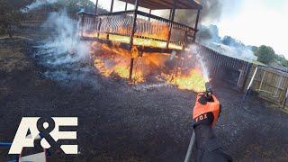 Biker Saves Home From Fire With Garden Hose | Rescue Cam | A&E