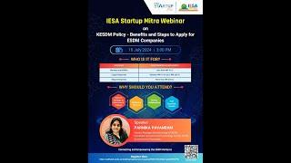 2024 07 18 15 00 35 IESA Startup Mitra Webinar on KESDM Policy Benefits and steps to apply for ESDM