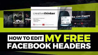 How to Edit my Facebook Cover Photo templates ( Photoshop  PSD Free download!)