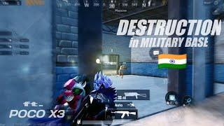 DESTRUCTION in MILITARY BASE with POCO X3 | POCO X3 making me close range GOD | Pibond GAMING